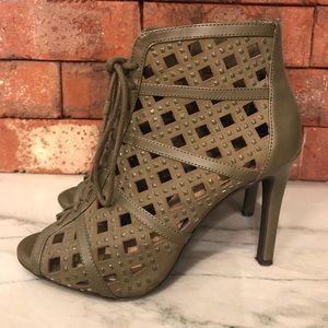 Olive Cage Booties